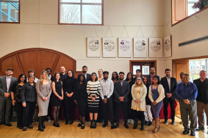 Lally December graduates and faculty