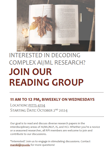 Reading Group Flyer