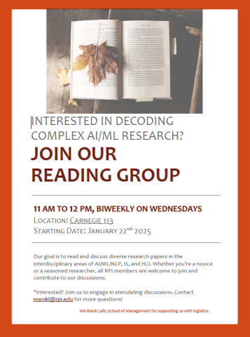 Reading Group Flyer