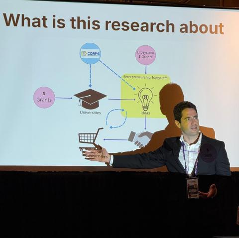 PhD Student Presenting